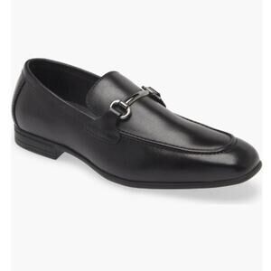 NEW Nordstrom Carlson Bit Loafer black leather slip on Men size 13M